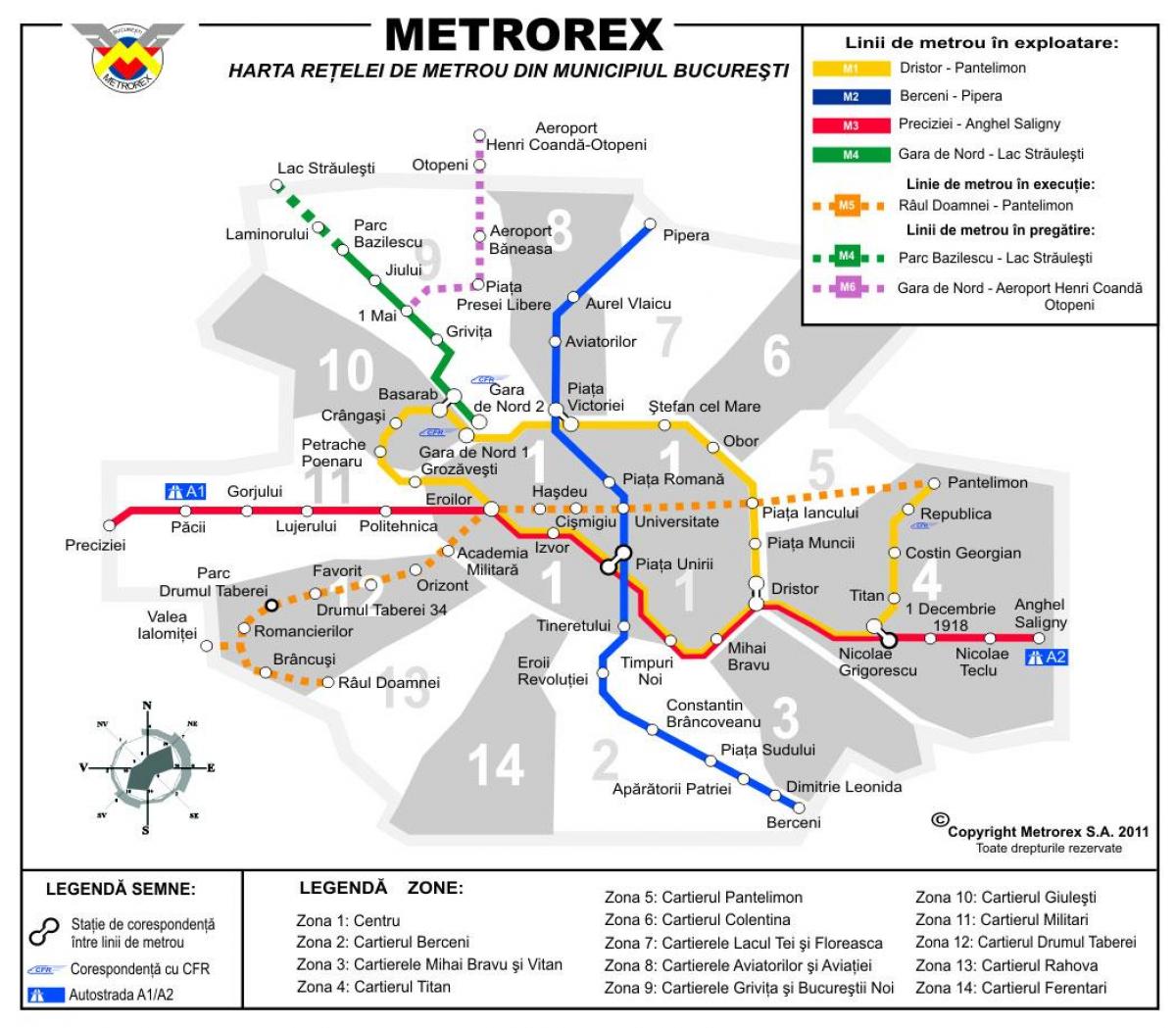 মানচিত্র metrorex 