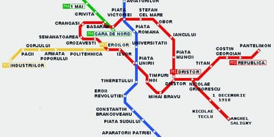 ট্রাম মানচিত্র বুখারেস্ট