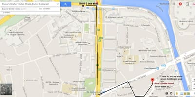 মানচিত্র, হোস্টেল bucuresti