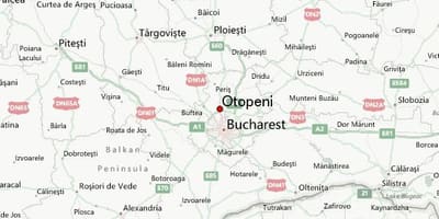 Otopeni বিমানবন্দর মানচিত্র
